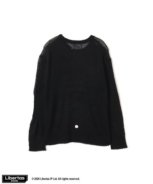 FUGGLER(パグラー)の「atmos pink x FUGGLER Crew Neck Knit Top / アトモスピンク x ファグラー クルー ネック ニット トップ 【SP】(ニット/セーター・レディース・オレンジ/マルチ/ブラック・FREE)」の8枚目の写真