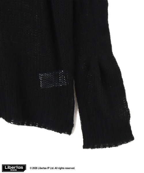 FUGGLER(パグラー)の「atmos pink x FUGGLER Crew Neck Knit Top / アトモスピンク x ファグラー クルー ネック ニット トップ 【SP】(ニット/セーター・レディース・オレンジ/マルチ/ブラック・FREE)」の7枚目の写真