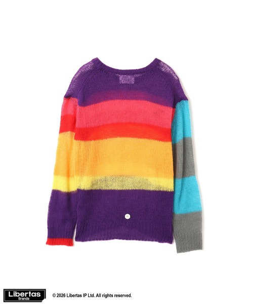 FUGGLER(パグラー)の「atmos pink x FUGGLER Crew Neck Knit Top / アトモスピンク x ファグラー クルー ネック ニット トップ 【SP】(ニット/セーター・レディース・オレンジ/マルチ/ブラック・FREE)」の13枚目の写真
