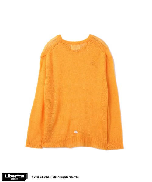 FUGGLER(パグラー)の「atmos pink x FUGGLER Crew Neck Knit Top / アトモスピンク x ファグラー クルー ネック ニット トップ 【SP】(ニット/セーター・レディース・オレンジ/マルチ/ブラック・FREE)」の18枚目の写真