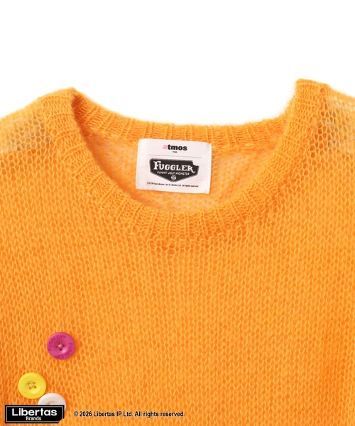 FUGGLER(パグラー)の「atmos pink x FUGGLER Crew Neck Knit Top / アトモスピンク x ファグラー クルー ネック ニット トップ 【SP】(ニット/セーター・レディース・オレンジ/マルチ/ブラック・FREE)」の14枚目の写真