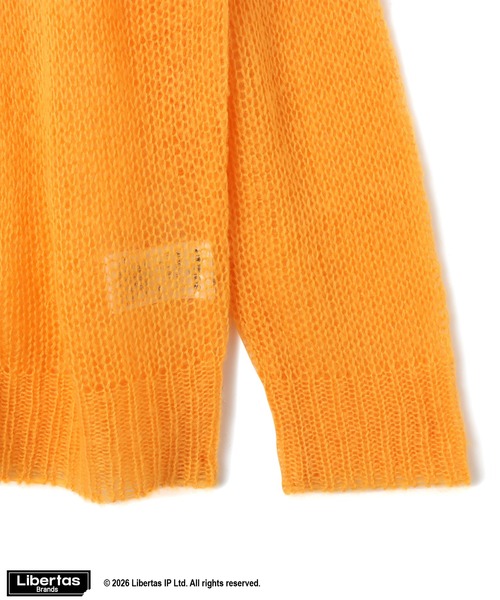 FUGGLER(パグラー)の「atmos pink x FUGGLER Crew Neck Knit Top / アトモスピンク x ファグラー クルー ネック ニット トップ 【SP】(ニット/セーター・レディース・オレンジ/マルチ/ブラック・FREE)」の17枚目の写真