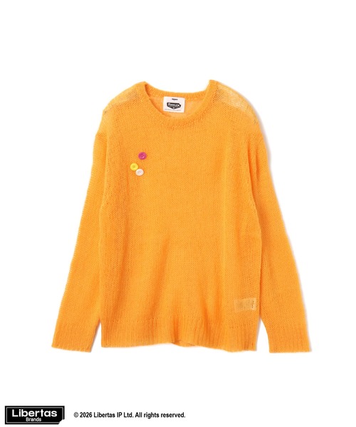 FUGGLER(パグラー)の「atmos pink x FUGGLER Crew Neck Knit Top / アトモスピンク x ファグラー クルー ネック ニット トップ 【SP】(ニット/セーター・レディース・オレンジ/マルチ/ブラック・FREE)」の15枚目の写真