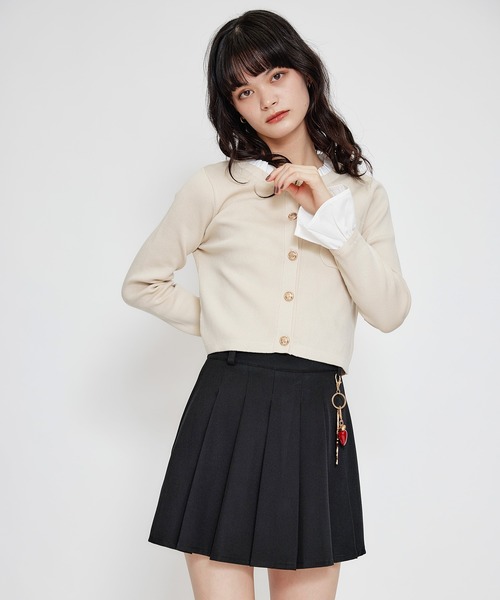 REDYAZEL（レディアゼル）の「REDYAZEL×ハートチャームプリーツミニスカート（スカート・レディース・ブラック/ミント/ベージュ/ホワイト系その他・MEDIUM/SMALL）」の22枚目の写真