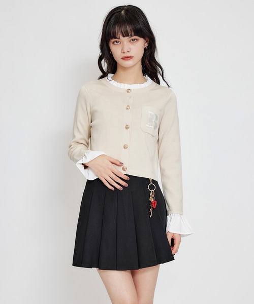 REDYAZEL（レディアゼル）の「REDYAZEL×ハートチャームプリーツミニスカート（スカート・レディース・ブラック/ミント/ベージュ/ホワイト系その他・MEDIUM/SMALL）」の12枚目の写真