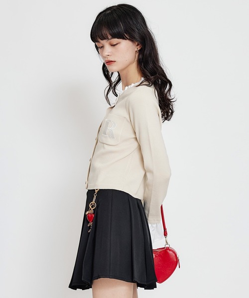 REDYAZEL（レディアゼル）の「REDYAZEL×ハートチャームプリーツミニスカート（スカート・レディース・ブラック/ミント/ベージュ/ホワイト系その他・MEDIUM/SMALL）」の13枚目の写真