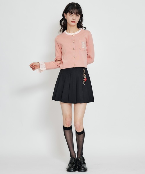 REDYAZEL（レディアゼル）の「REDYAZEL×ハートチャームプリーツミニスカート（スカート・レディース・ブラック/ミント/ベージュ/ホワイト系その他・MEDIUM/SMALL）」の14枚目の写真