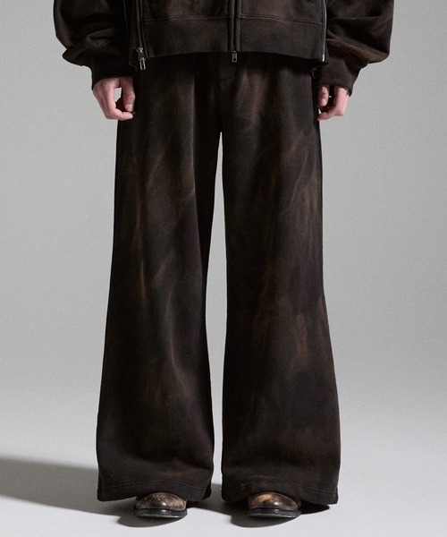 GRANCY(グランシー)の「【GRANCY】Dirty Sweat Pants / ダーティスウェットパンツ(スウェットパンツ・メンズ・ブラウン/グレー/カーキ・S/M/L)」の1枚目の写真