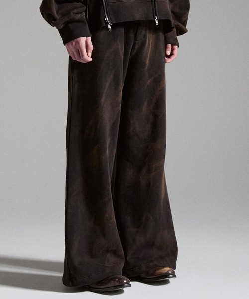 GRANCY(グランシー)の「【GRANCY】Dirty Sweat Pants / ダーティスウェットパンツ(スウェットパンツ・メンズ・ブラウン/グレー/カーキ・S/M/L)」の4枚目の写真