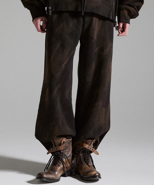 GRANCY(グランシー)の「【GRANCY】Dirty Sweat Pants / ダーティスウェットパンツ(スウェットパンツ・メンズ・ブラウン/グレー/カーキ・S/M/L)」の11枚目の写真