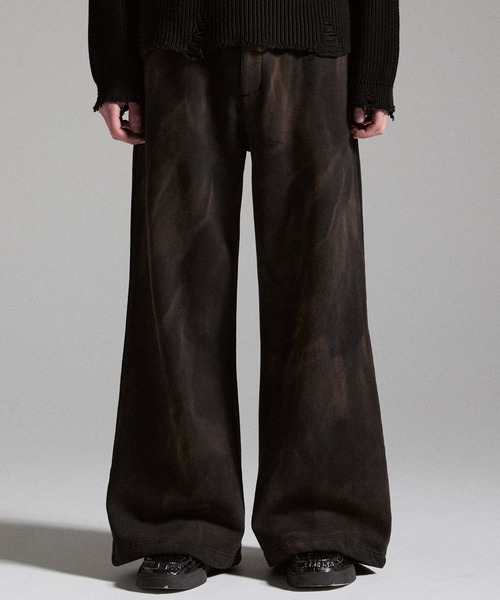 GRANCY(グランシー)の「【GRANCY】Dirty Sweat Pants / ダーティスウェットパンツ(スウェットパンツ・メンズ・ブラウン/グレー/カーキ・S/M/L)」の14枚目の写真