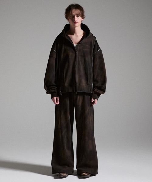 GRANCY(グランシー)の「【GRANCY】Dirty Sweat Pants / ダーティスウェットパンツ(スウェットパンツ・メンズ・ブラウン/グレー/カーキ・S/M/L)」の15枚目の写真