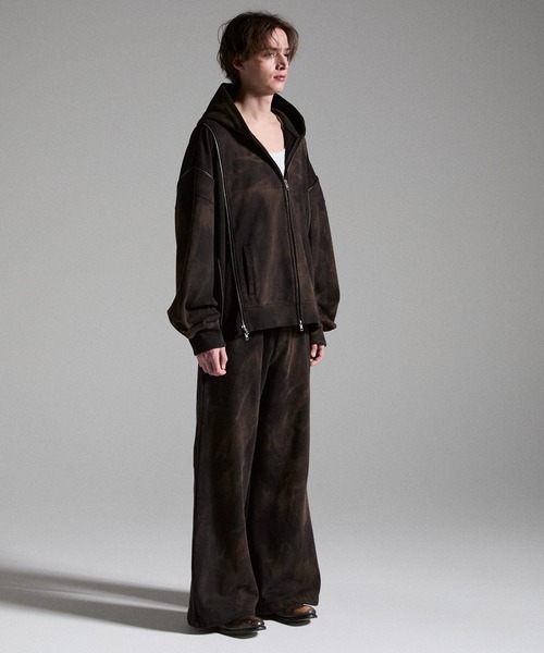 GRANCY(グランシー)の「【GRANCY】Dirty Sweat Pants / ダーティスウェットパンツ(スウェットパンツ・メンズ・ブラウン/グレー/カーキ・S/M/L)」の16枚目の写真