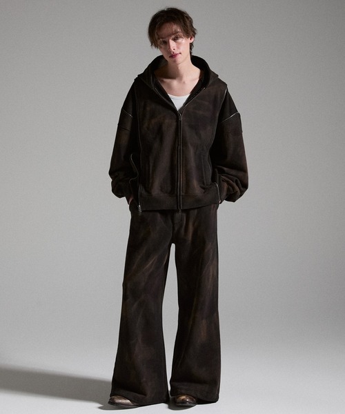 GRANCY(グランシー)の「【GRANCY】Dirty Sweat Pants / ダーティスウェットパンツ(スウェットパンツ・メンズ・ブラウン/グレー/カーキ・S/M/L)」の19枚目の写真