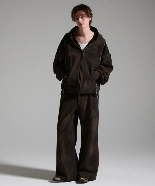 GRANCY(グランシー)の「【GRANCY】Dirty Sweat Pants / ダーティスウェットパンツ(スウェットパンツ・メンズ・ブラウン/グレー/カーキ・S/M/L)」の21枚目の写真