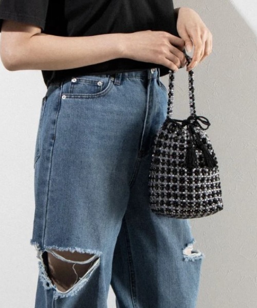 CACHELLIE（カシェリエ）の「BEADS BAG（トートバッグ・レディース・ブルー系その他/ブラック系その他・FREE）」の2枚目の写真