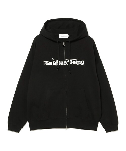 BEAMS T(ビームスティー)の「SauRas Being / SAU LOGO ZIP HOODIE(パーカー・メンズ・ブラック・L/XL/M)」の1枚目の写真