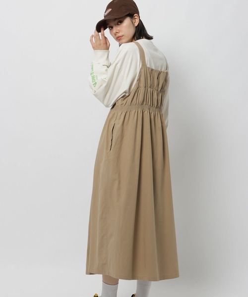 niko and...（ニコアンド）の「2WAYギャザージャンパースカート（ジャンパースカート・レディース・カーキ/チャコール/ベージュ・MEDIUM）」の9枚目の写真