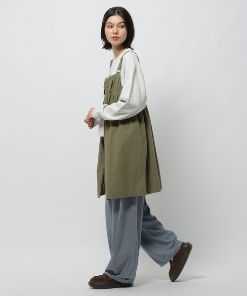 niko and...（ニコアンド）の「2WAYギャザージャンパースカート（ジャンパースカート・レディース・カーキ/チャコール/ベージュ・MEDIUM）」の11枚目の写真