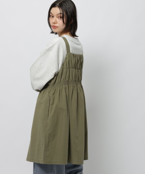 niko and...（ニコアンド）の「2WAYギャザージャンパースカート（ジャンパースカート・レディース・カーキ/チャコール/ベージュ・MEDIUM）」の14枚目の写真