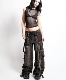 TRIPP nyc（トリップニューヨークシティ）の「【TRIPP nyc】STRAP PANT [JM7177MDR] / 【トリップ ニューヨーク】ボンテージストラップウォッシュワイドデニムパンツ（デニムパンツ）」