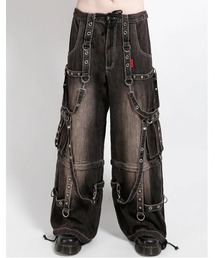 TRIPP nyc（トリップニューヨークシティ）の「【TRIPP nyc】STRAP PANT [JM7177MDR] / 【トリップ ニューヨーク】ボンテージストラップウォッシュワイドデニムパンツ（デニムパンツ）」