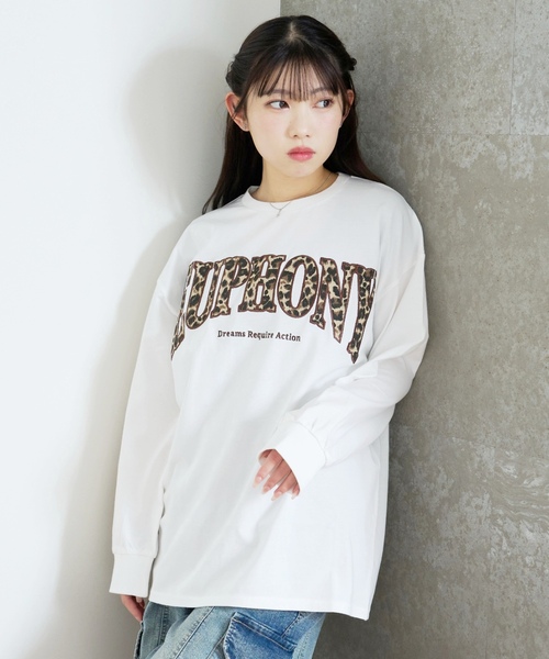 LOVETOXIC(ラブトキシック)の「【LTXC/綿100%】カレッジ柄ロゴ長袖T(Tシャツ/カットソー・キッズ・トップグレー/ホワイト系その他/オフホワイト/ブラック・L:160cm/S:140cm/130cm/M:150cm)」の22枚目の写真