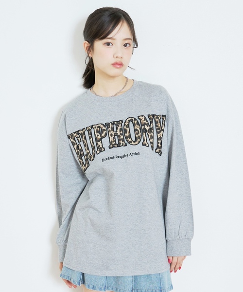 LOVETOXIC(ラブトキシック)の「【LTXC/綿100%】カレッジ柄ロゴ長袖T(Tシャツ/カットソー・キッズ・トップグレー/ホワイト系その他/オフホワイト/ブラック・L:160cm/S:140cm/130cm/M:150cm)」の18枚目の写真