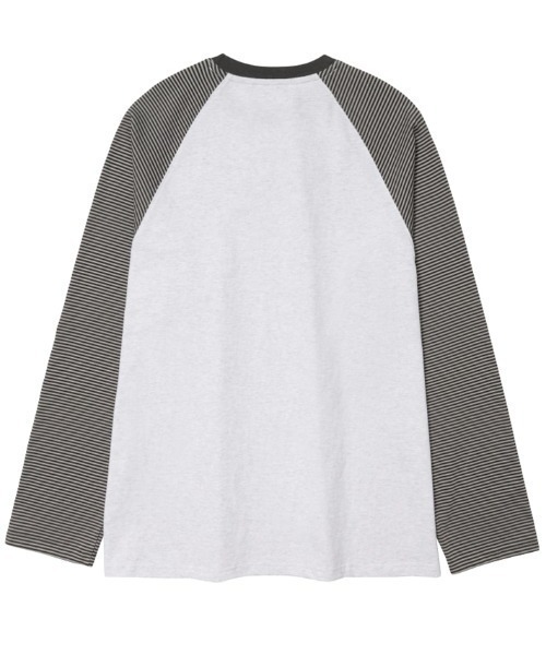 AMESWORLDWIDE(アメスワールドワイド)の「A'GEM/9 × .kom 『AMESWORLDWIDE/アメスワールドワイド』 CUPID RABBIT STRIPE RAGLAN LS TEE/キューピッドウサギボーダーラグラン ロングスリーブ(Tシャツ/カットソー・レディース・グレー/ブルー・S)」の15枚目の写真