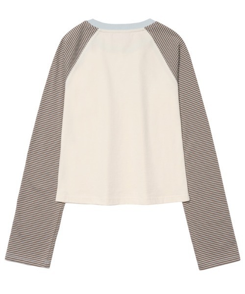 AMESWORLDWIDE(アメスワールドワイド)の「A'GEM/9 × .kom 『AMESWORLDWIDE/アメスワールドワイド』 CUPID RABBIT STRIPE RAGLAN LS TEE/キューピッドウサギボーダーラグラン ロングスリーブ(Tシャツ/カットソー・レディース・グレー/ブルー・S)」の20枚目の写真