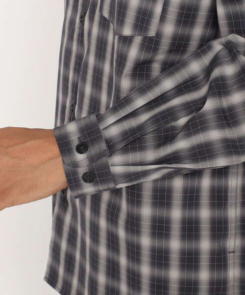 DANTON(ダントン)の「Men's T/C Poplin Work Shirt(シャツ/ブラウス・メンズ・ブルー系その他/グリーン系その他/グレー系その他/ホワイト系その他・42/40/38/44)」の5枚目の写真