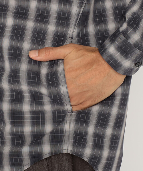 DANTON(ダントン)の「Men's T/C Poplin Work Shirt(シャツ/ブラウス・メンズ・ブルー系その他/グリーン系その他/グレー系その他/ホワイト系その他・42/40/38/44)」の6枚目の写真