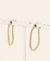 Os accessory（オズアクセサリー）の「Os　-オズ-　【金属アレルギー対応】チェーンフープピアス（ピアス（両耳用））」