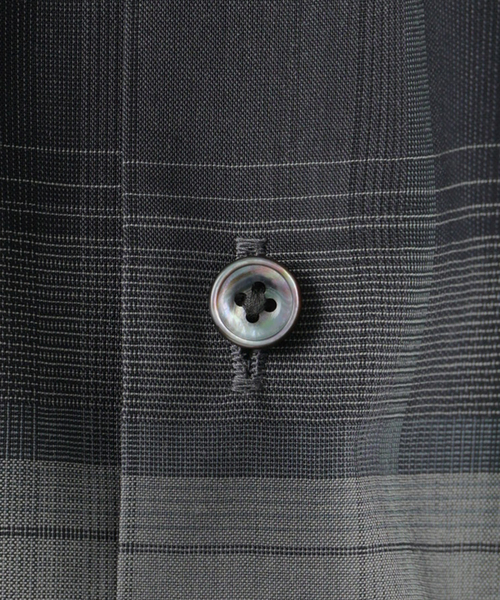 EDIFICE(エディフィス)の「ウール チェック レギュラー シャツ(シャツ/ブラウス・メンズ・ブラック系その他/ベージュ系その他/サックスブルー・LARGE/MEDIUM/SMALL)」の8枚目の写真