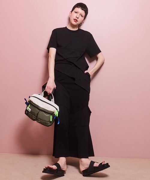 OMMO（オーエムエムオー）の「REWORKED DESIGN SK（スカート・レディース・ブラック/ホワイト/カーキ・38/36）」の8枚目の写真