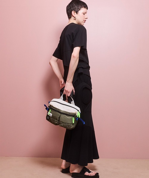 OMMO（オーエムエムオー）の「REWORKED DESIGN SK（スカート・レディース・ブラック/ホワイト/カーキ・38/36）」の9枚目の写真