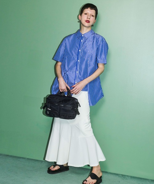 OMMO（オーエムエムオー）の「REWORKED DESIGN SK（スカート・レディース・ブラック/ホワイト/カーキ・38/36）」の15枚目の写真