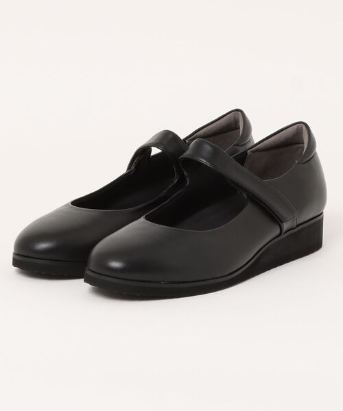 UnReef(アンリーフ)の「ストラップコンフォートシューズ(パンプス・レディース・ブラック・22.5cm/23.0cm/23.5cm/24.0cm/24.5cm)」の1枚目の写真