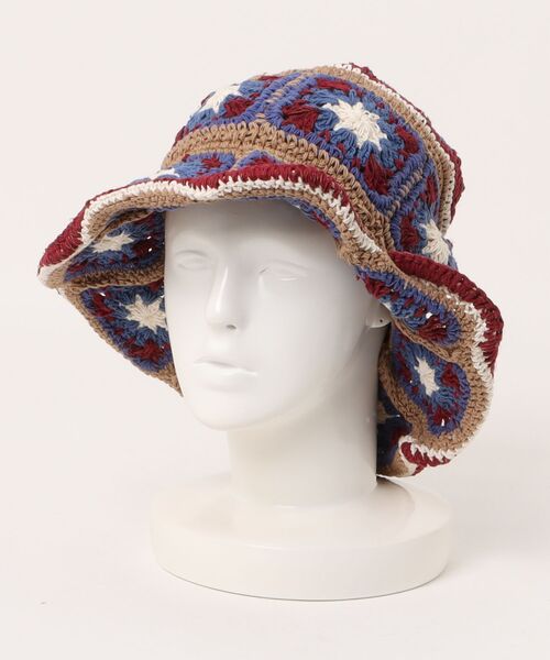 チャイハネ（チャイハネ）の「【チャイハネ】ハマラパ手編みハット（ハット・レディース・イエロー/ブラウン・FREE）」の3枚目の写真