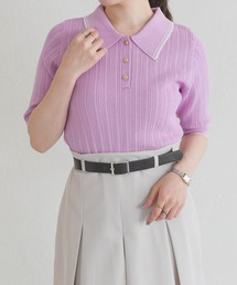 31 Sons de mode | 2026春夏新作 アイレット編みポロニット(ニット/セーター)