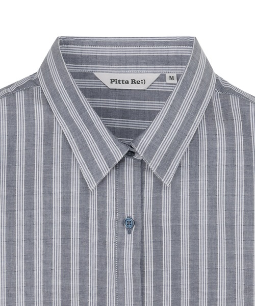 TOKYO SHIRTS（トウキョウシャツ）の「【Pitta Re:)】ふわっとガーゼシャツ ワイドシルエット 長袖 綿100% レディース カジュアルシャツ（シャツ/ブラウス・レディース・ブルー・M）」の3枚目の写真