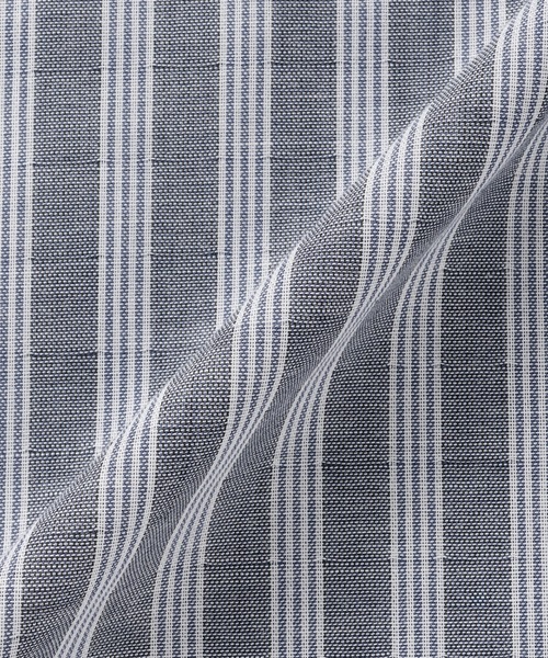 TOKYO SHIRTS（トウキョウシャツ）の「【Pitta Re:)】ふわっとガーゼシャツ ワイドシルエット 長袖 綿100% レディース カジュアルシャツ（シャツ/ブラウス・レディース・ブルー・M）」の5枚目の写真