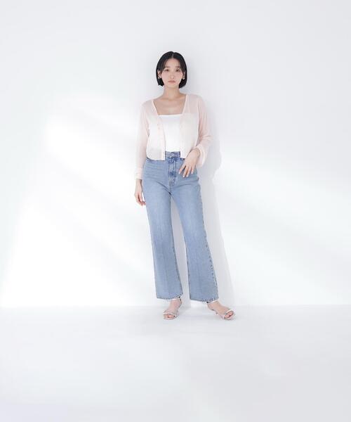 NATURAL BEAUTY BASIC(ナチュラルビューティーベーシック)の「【Oggi.jp掲載】◇カップ付インナーシリーズ ベアトップ(チューブトップ・レディース・オフホワイト/ブラック・FREE)」の4枚目の写真