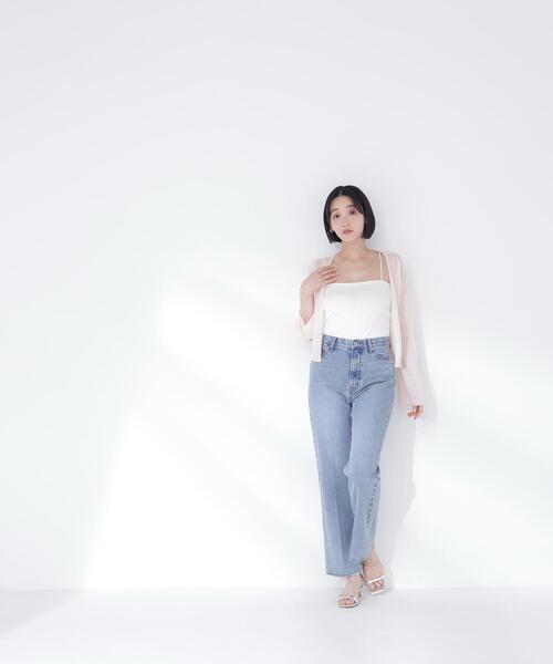 NATURAL BEAUTY BASIC(ナチュラルビューティーベーシック)の「【Oggi.jp掲載】◇カップ付インナーシリーズ ベアトップ(チューブトップ・レディース・オフホワイト/ブラック・FREE)」の6枚目の写真