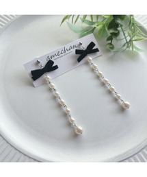 【amechan】Ribbonパール(ピアス)(MA)