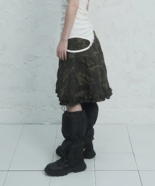 Ada.(エイダ)の「◇SETUPEXE◇ブランド直輸入正規品/フリル カンカン スカート FRILL CANCAN SKIRT(スカート・レディース・ホワイト/カモフラージュ・FREE)」の12枚目の写真