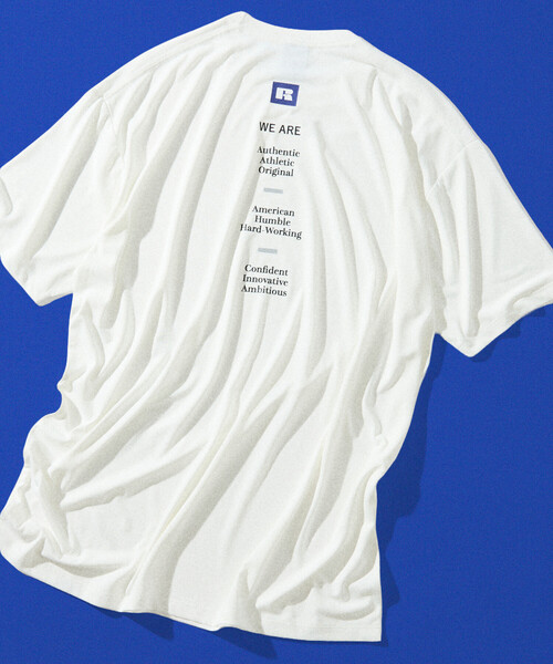 Russell Athletic（ラッセルアスレティック）の「限定展開 RUSSELL ATHLETIC/ラッセルアスレティック RUSSEL ATHLETIC×FREAK'S STORE 別注 Dri-Power バックプリント TEE/吸湿速乾/消臭（Tシャツ/カットソー・メンズ・ホワイト/チャコールグレー/アッシュグレー・LARGE/SMALL/MEDIUM）」の17枚目の写真