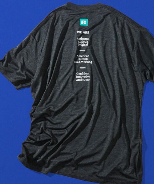 Russell Athletic（ラッセルアスレティック）の「限定展開 RUSSELL ATHLETIC/ラッセルアスレティック RUSSEL ATHLETIC×FREAK'S STORE 別注 Dri-Power バックプリント TEE/吸湿速乾/消臭（Tシャツ/カットソー・メンズ・ホワイト/チャコールグレー/アッシュグレー・LARGE/SMALL/MEDIUM）」の19枚目の写真