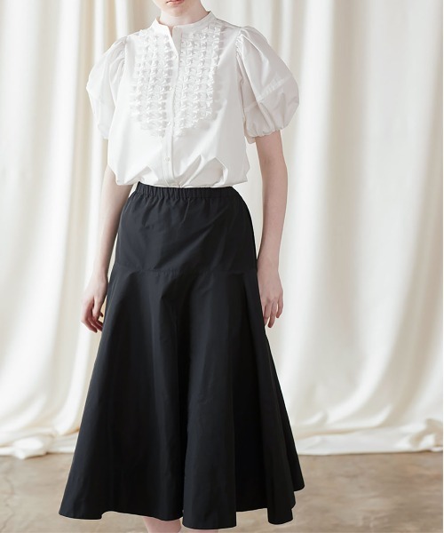 Marilyn Moon(マリリンムーン)の「modern tuck frill volume sleeve blouse(シャツ/ブラウス・レディース・ライトブルー/ホワイト×ブルー/ホワイト/ブルー系その他/ピンク・FREE)」の19枚目の写真