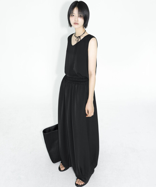 Bshop（ビショップ）の「eunoia | イージーワイドパンツ WOMEN（その他パンツ・レディース・ブラック・ONE）」の14枚目の写真